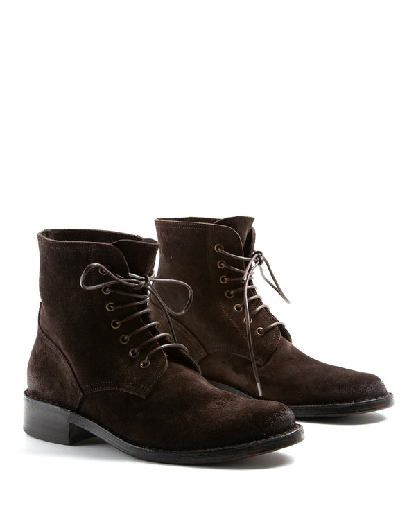Fiorentini Baker F-EMON Brown Suede Lace-up Boots