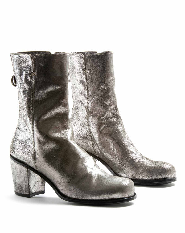 Fiorentini Baker JONI Gunmetal Leather Boots