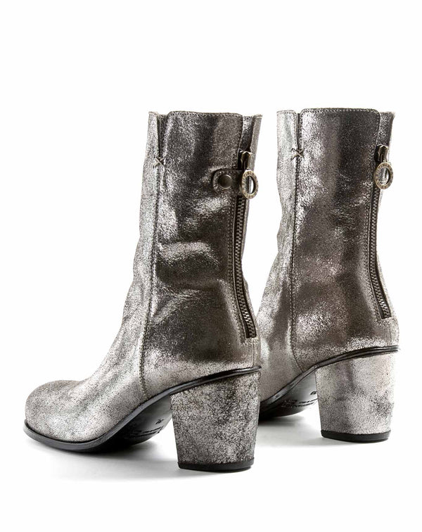 Fiorentini Baker JONI Gunmetal Leather Boots