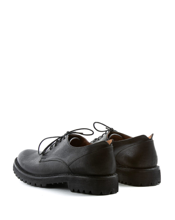 Fiorentini Baker M-706 Black Leather Derby Shoes