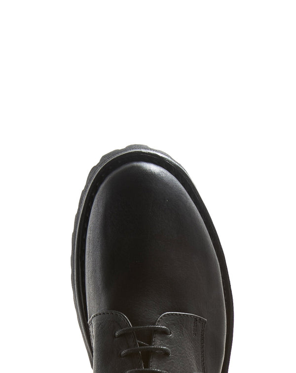 Fiorentini Baker M-706 Black Leather Derby Shoes