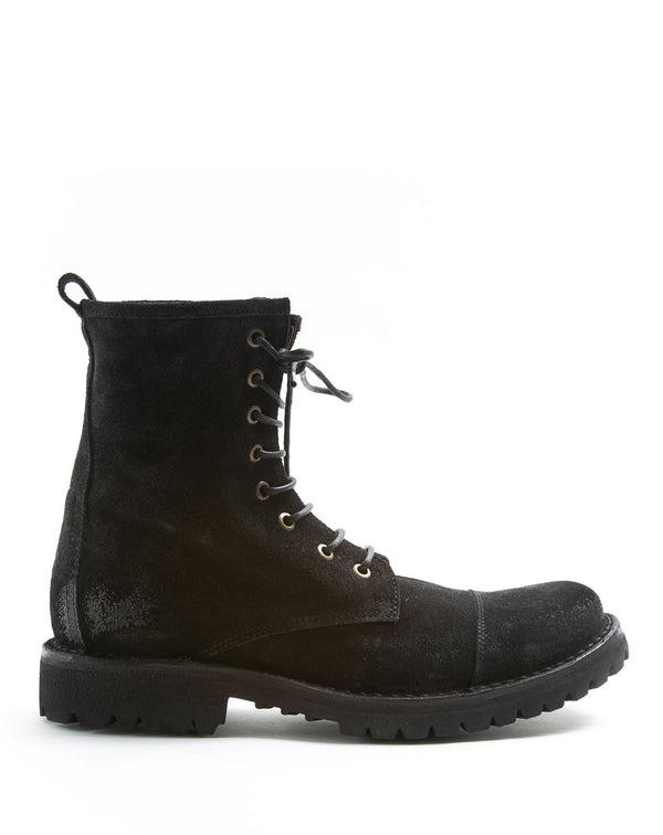 fiorentini baker M-EIGHT Black Suede Lace-up Boots