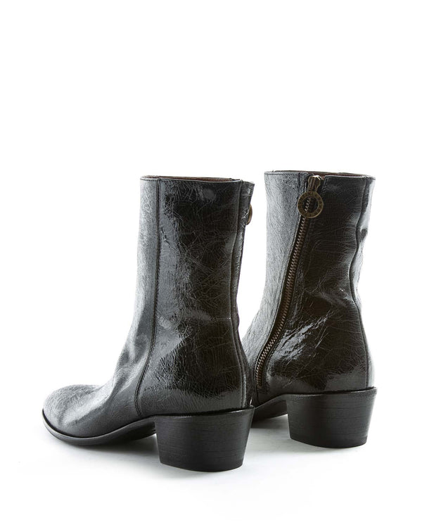 Fiorentini Baker MATT Black Leather Boots