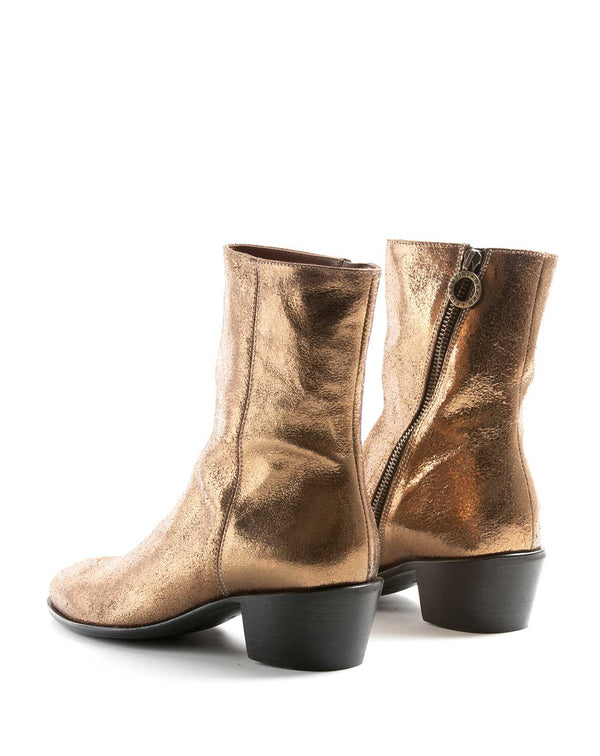 Fiorentini Baker MATT Gold Leather Boots