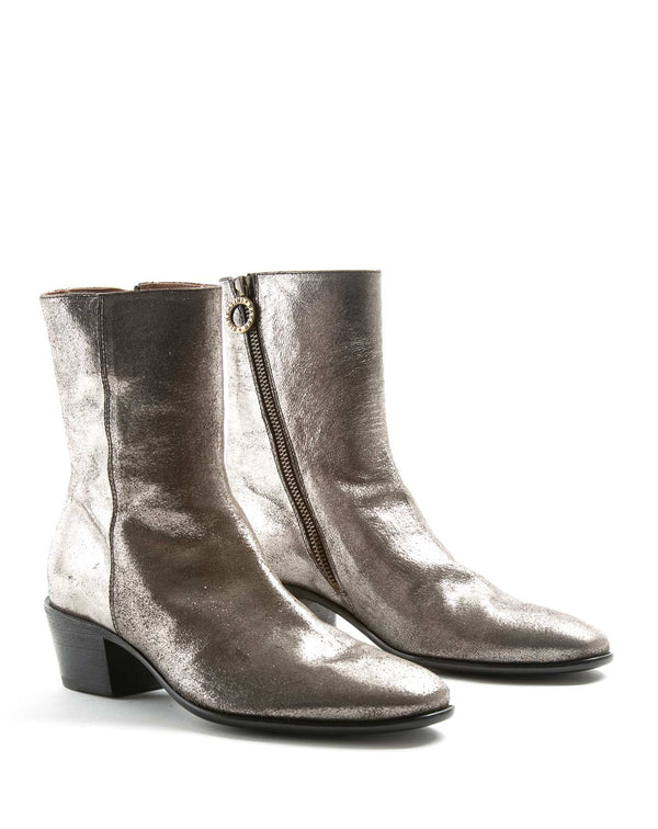 Fiorentini Baker MATT Silver Leather Boots