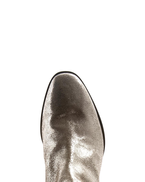 Fiorentini Baker MATT Silver Leather Boots