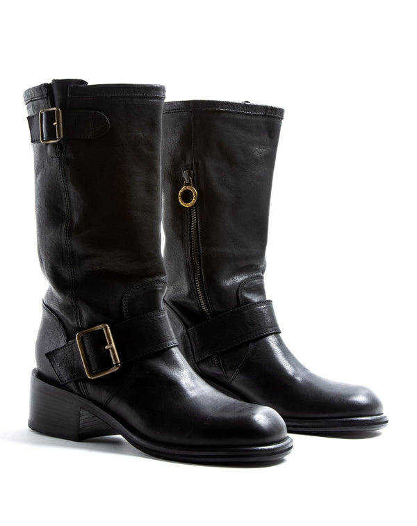Fiorentini Baker MIK Black Leather Boots