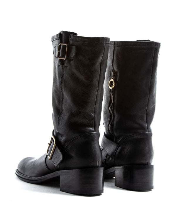 Fiorentini Baker MIK Black Leather Boots