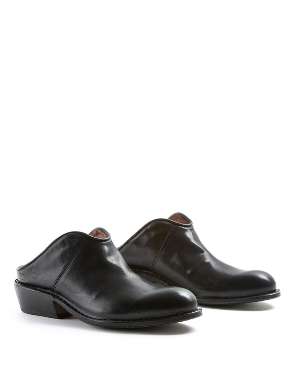 Fiorentini Baker RENO Black Leather Mules