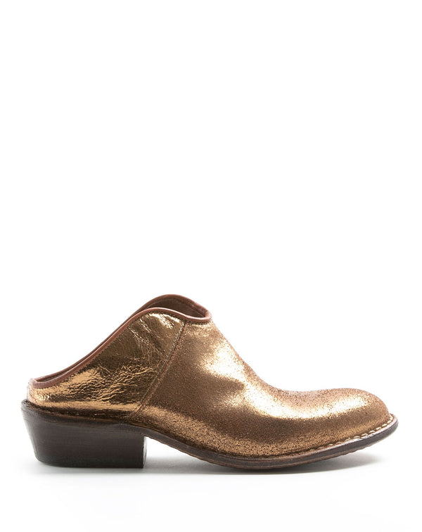fiorentini baker RENO Gold Leather Mules