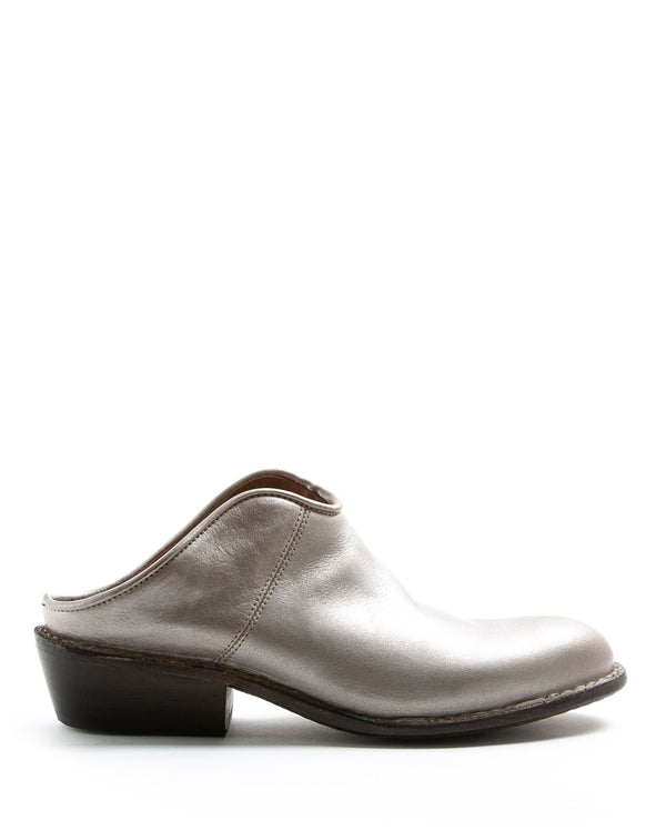 fiorentini baker RENO Silver Leather Mules
