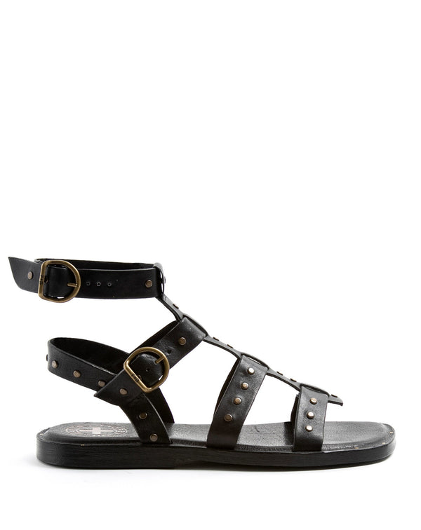 fiorentini baker ZEN Black Leather Sandals