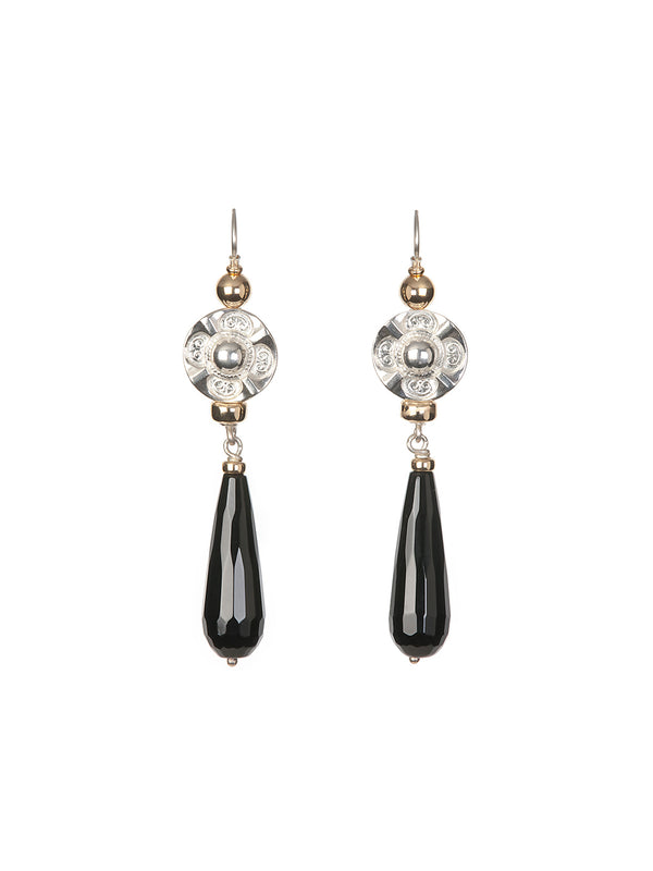 fiorina Deco Drop Earrings Black OnyxVariant sold out or unavailable
