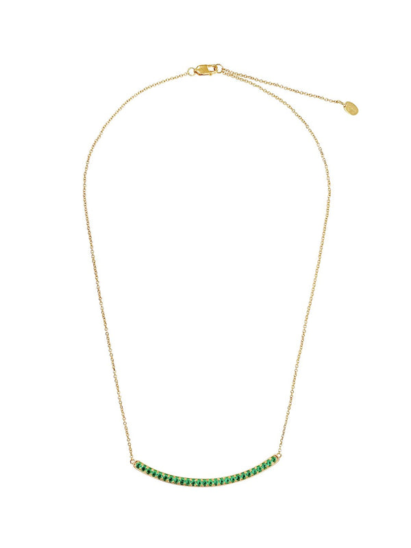 fiorina Emerald Arc Necklace Yellow Gold / EmeraldVariant sold out or unavailable