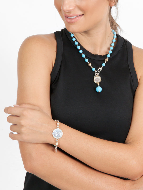 Fiorina Cathedral Coin Bracelet