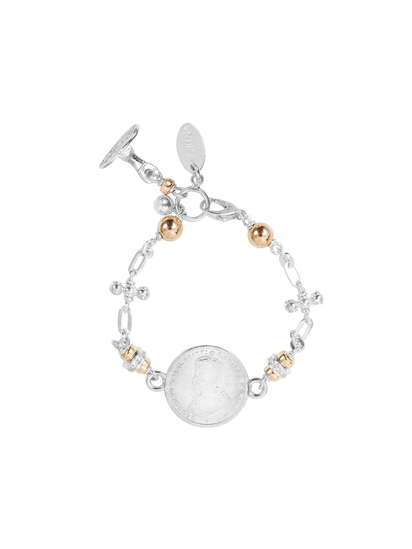 fiorina Cathedral Coin Bracelet