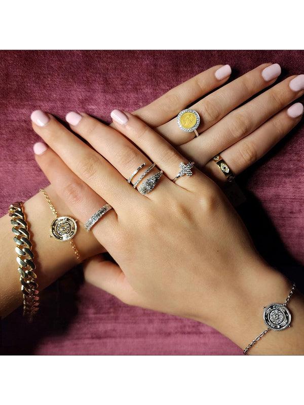 Fiorina Diamond Logo Bracelet