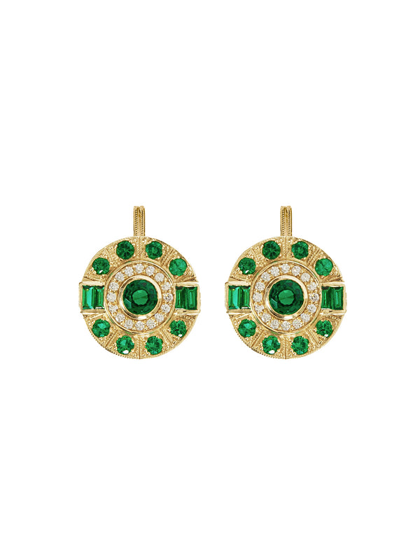 Fiorina Gold Aztec Earrings
