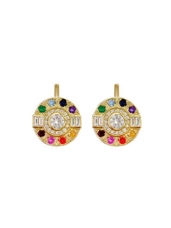 fiorina Gold Aztec Earrings
