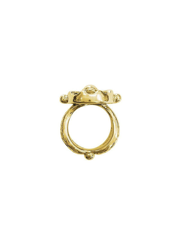 Fiorina Gold Chakra Wheel Ring
