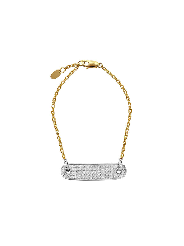 fiorina Gold & Diamond Classic ID Bracelet