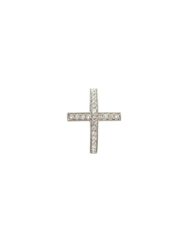 Fiorina Gold & Diamond Side Cross Ring