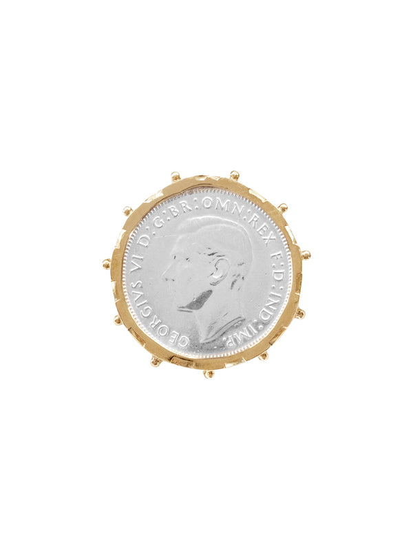 fiorina Gold Encased Florin Coin Ring
