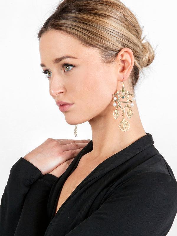 Fiorina Gold Folklore Earrings