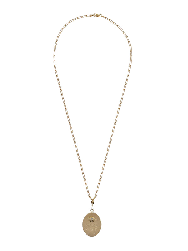 fiorina Gold Pax Oval Pendant Necklace