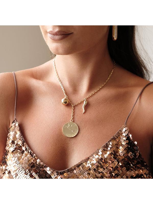 Fiorina Gold Pegasus Necklace