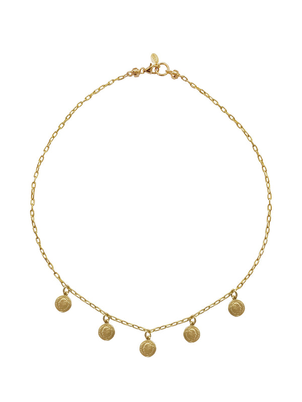 fiorina Gold Petit Gypsy Coin Necklace