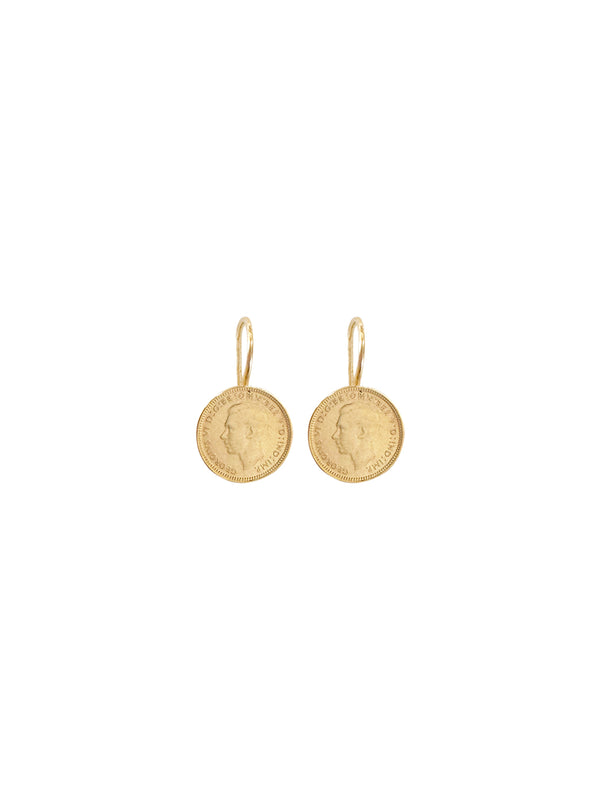 fiorina Gold Simple 3p Coin Earrings