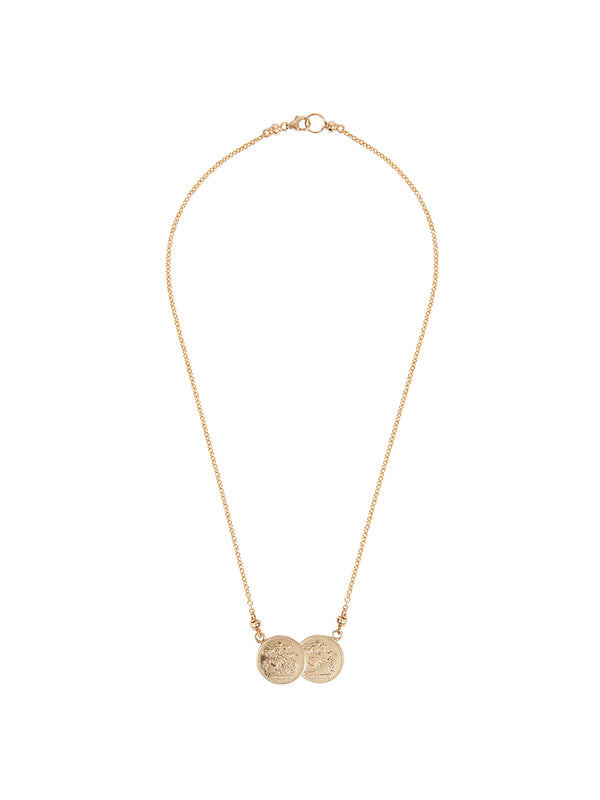 fiorina Gold Small Saint George Necklace