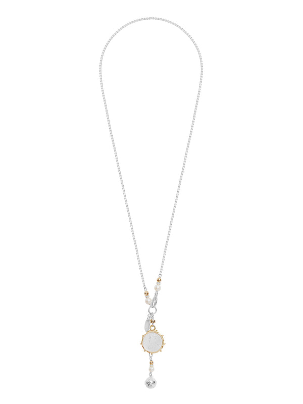 fiorina Jupiter Necklace with Gold Encased Coin