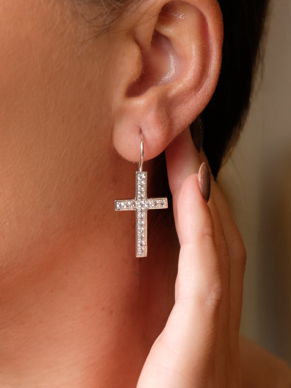 Fiorina La Petit Cross Earrings