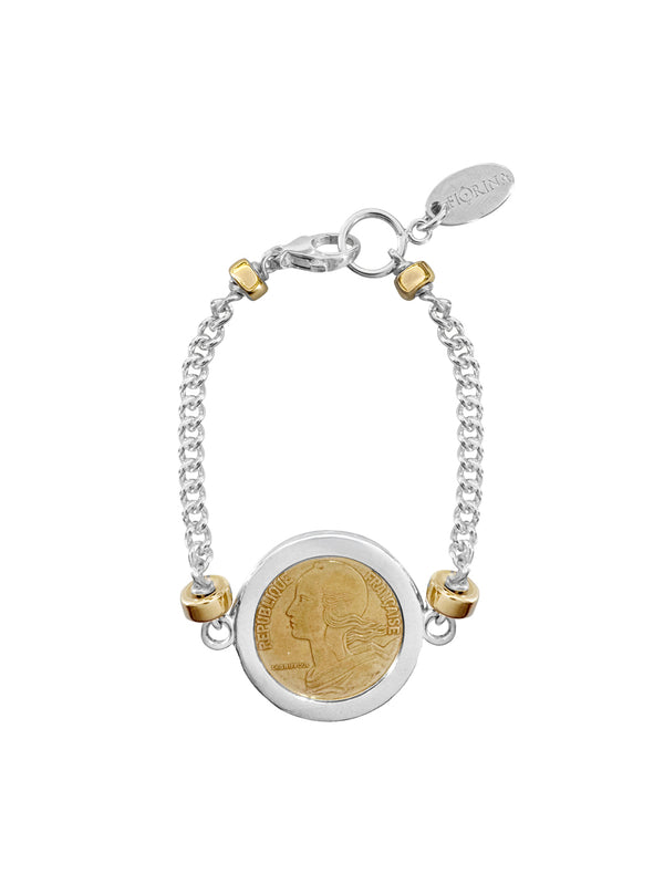 fiorina Large Moneta Coin Bracelet