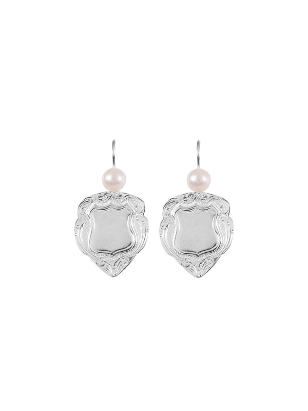 Fiorina Medium Shield Earrings