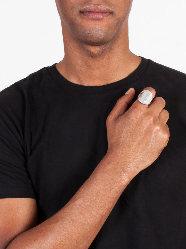 Fiorina Men's Bent Coin Ring