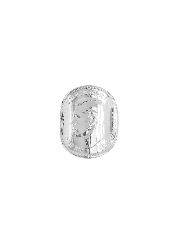 fiorina Men's Bent Coin Ring