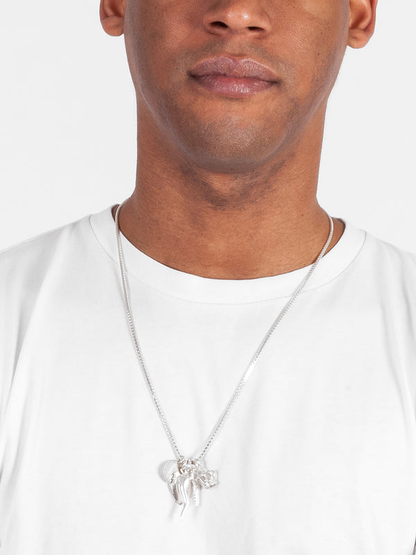Fiorina Men's Simple Charm Necklace