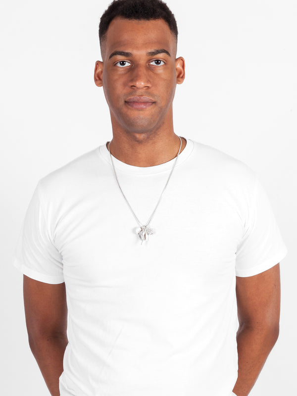 Fiorina Men's Simple Charm Necklace
