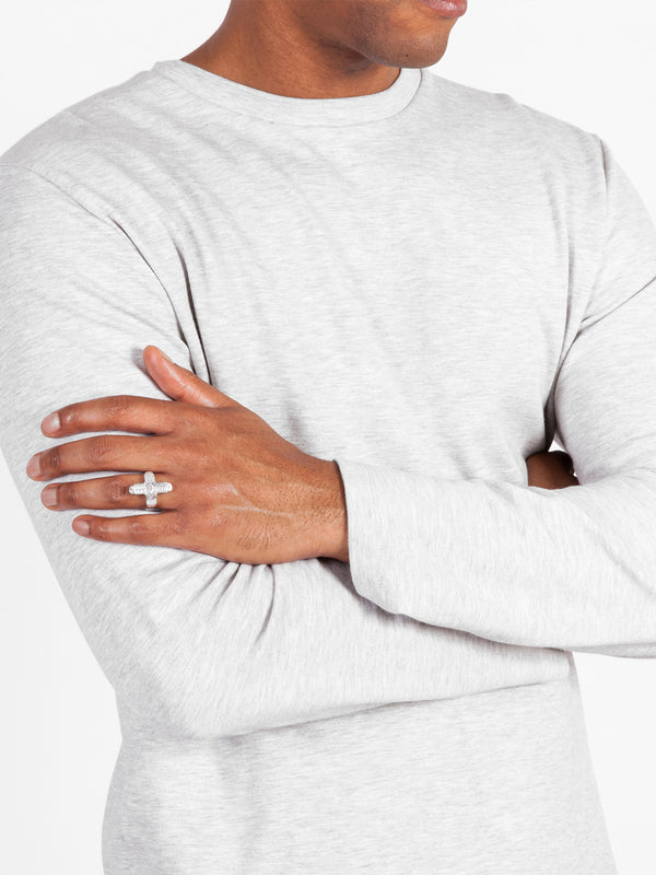 Fiorina Men's Small Coin Cross Ring