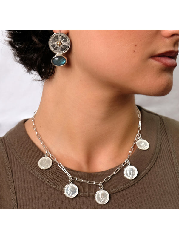 Fiorina Mini Gypsy Coin Necklace