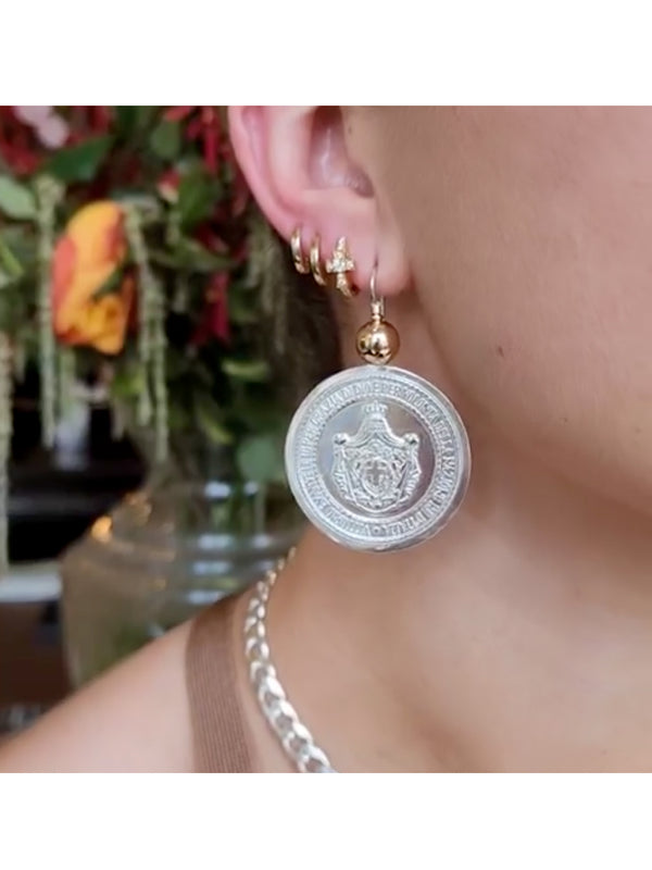 Fiorina Monster Coin Earrings