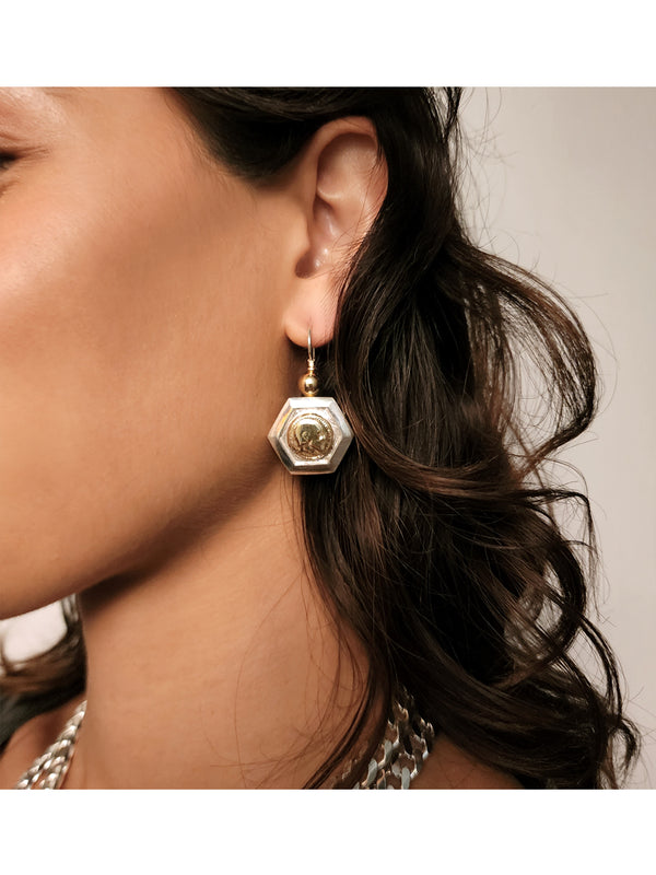 Fiorina Neptune Coin Earrings