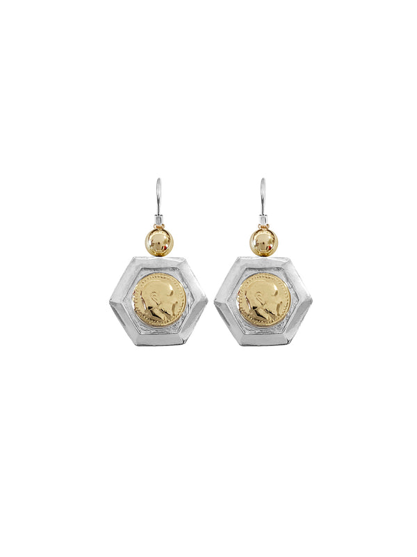 fiorina Neptune Coin Earrings