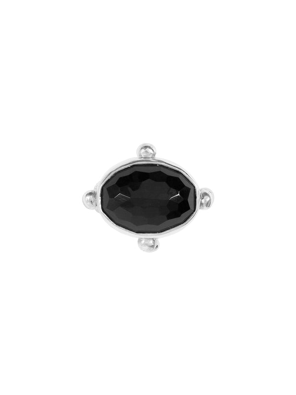 fiorina Oval Fishband Ring - Black Onyx
