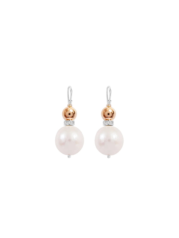 fiorina Pearl Double Ball Earrings
