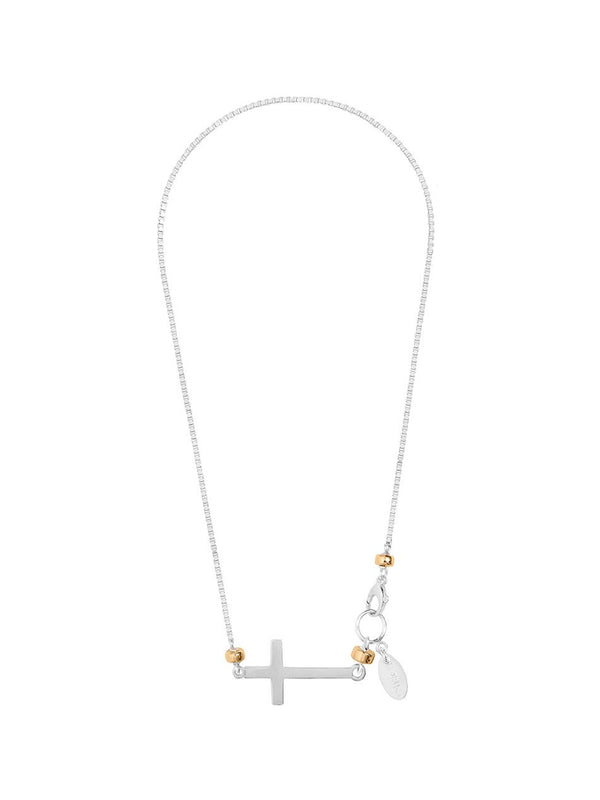 fiorina Side Cross Necklace