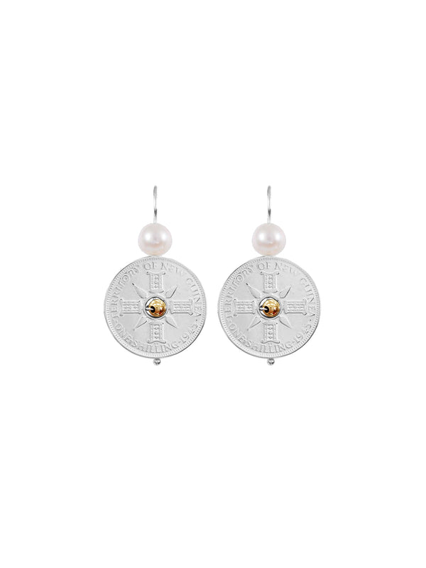 Fiorina Simple PNG Coin Earrings